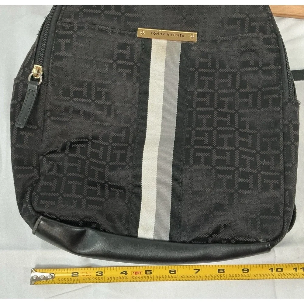 Tommy Hilfiger Logo Black Backpack 12